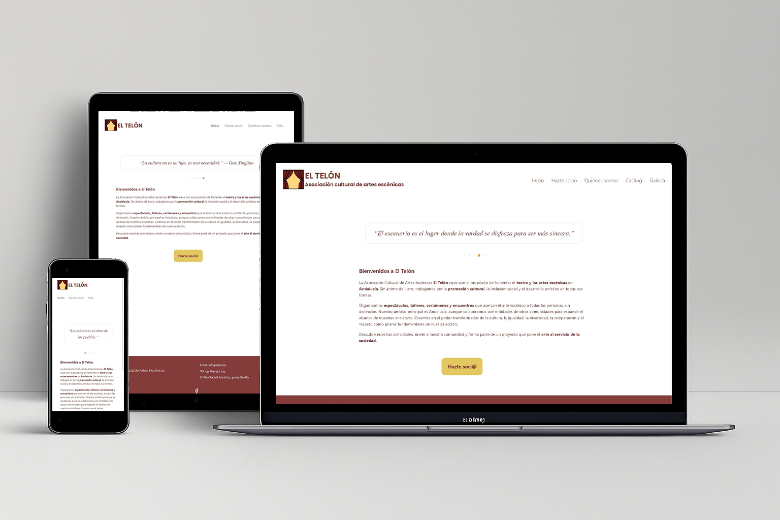 Web El Telón responsive