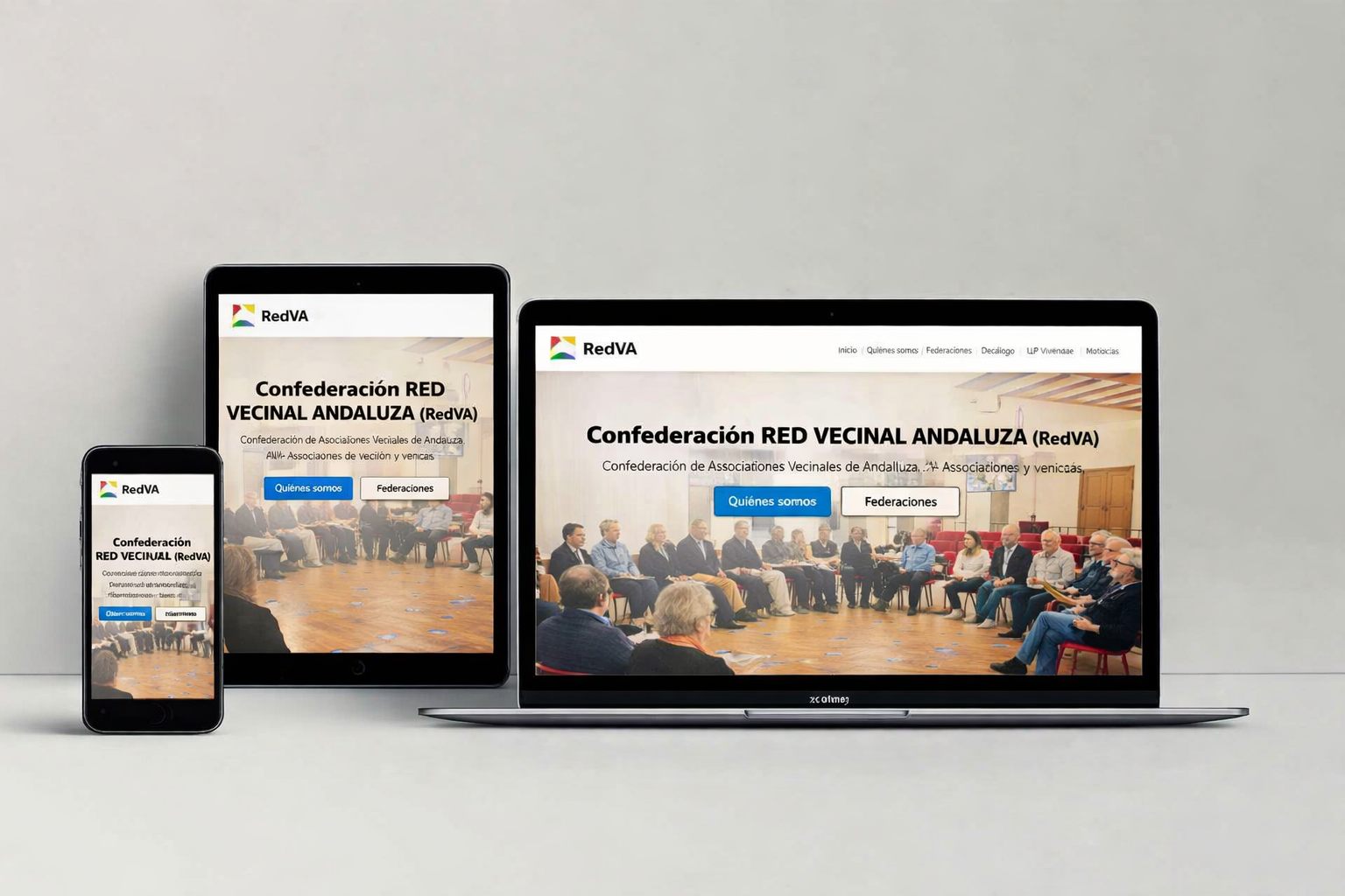 Web Red Vecinal Andaluza responsive