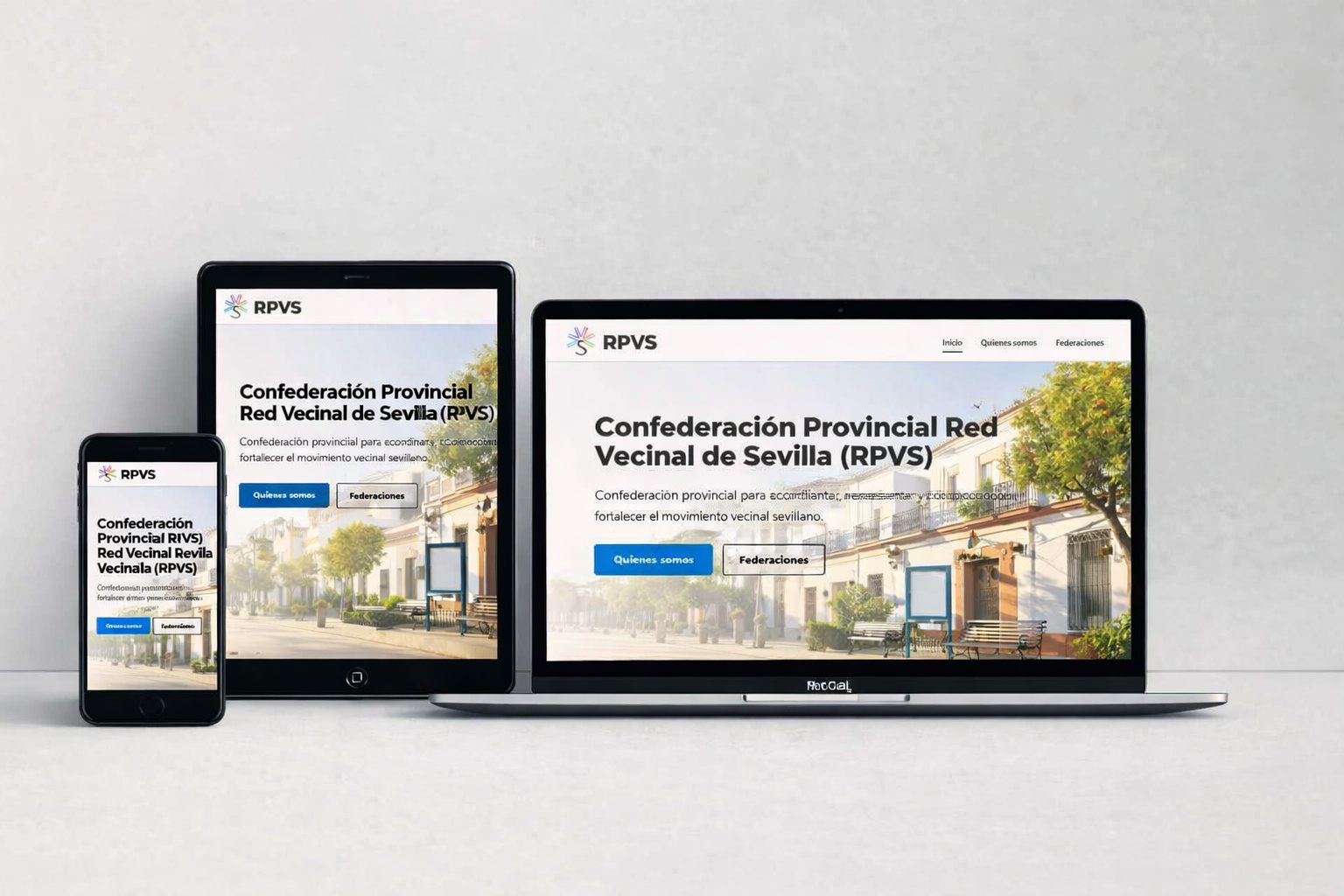 Web Red Vecinal Sevilla responsive